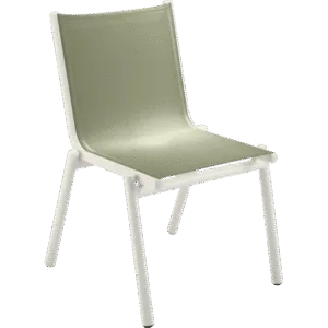 chaise-basilic-blanc coton-en-batyline-pilotis-vlaemynck