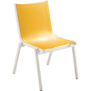 chaise-curry-blanc coton-en-batyline-pilotis-vlaemynck