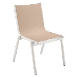 chaise-sable-blanc coton-en-batyline-pilotis-vlaemynck