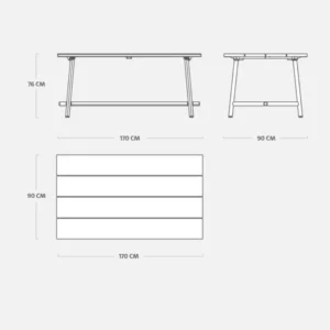 fatboy fred's medium table dimension
