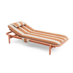 fatboy sunbun daybed terracotta stripe orange