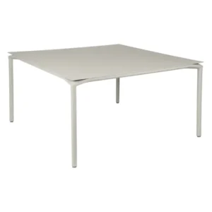 calvi table 140 X 140 gris argile