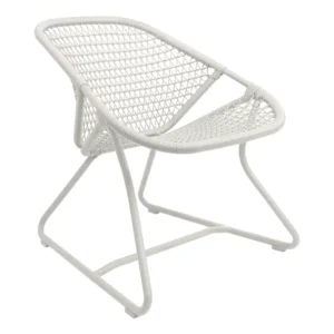 fermob fauteuil bas blanc coton