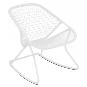 fermob rocking chair blanc coton