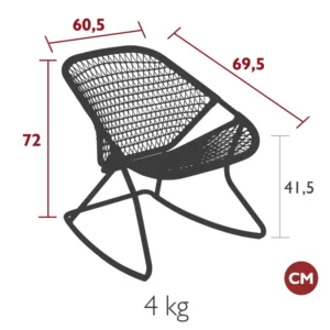 fermob rocking chair dimension