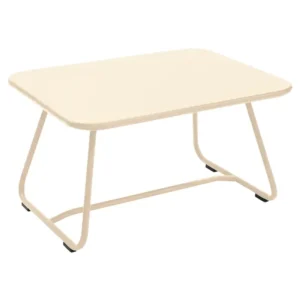 table basse sixties 76 X 55.5 cm beige latte