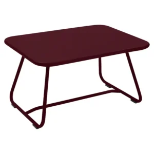 table basse sixties 76 X 55.5 cm cerise noir