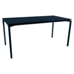 table calvi mat velouté 160 X 80 bleu abysse